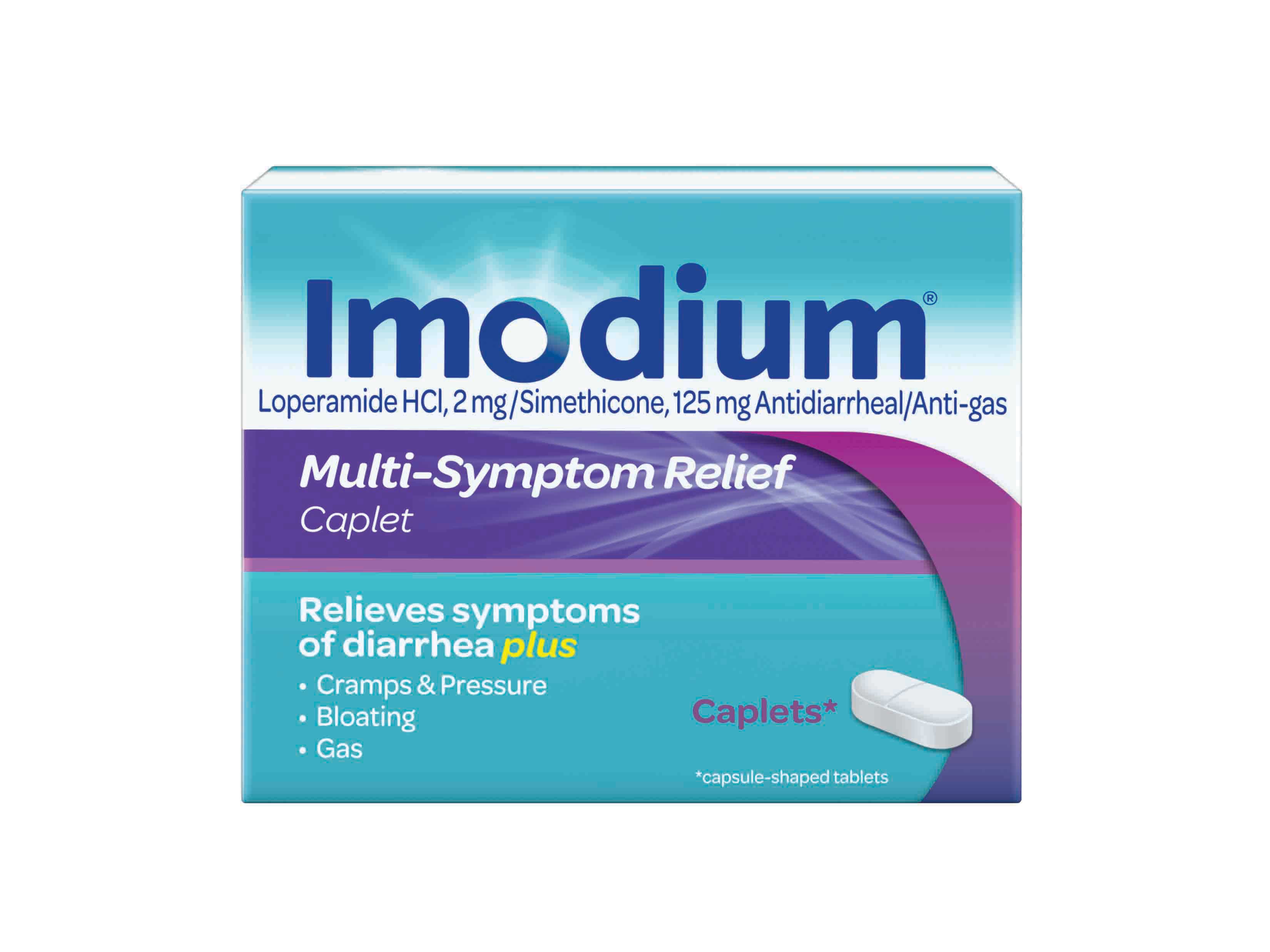 Imodium Multi-symptom relief caplets