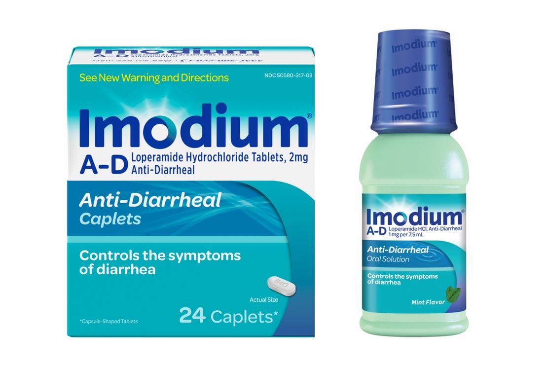 Imodium Anti-Diarrheal caplets and oral solution